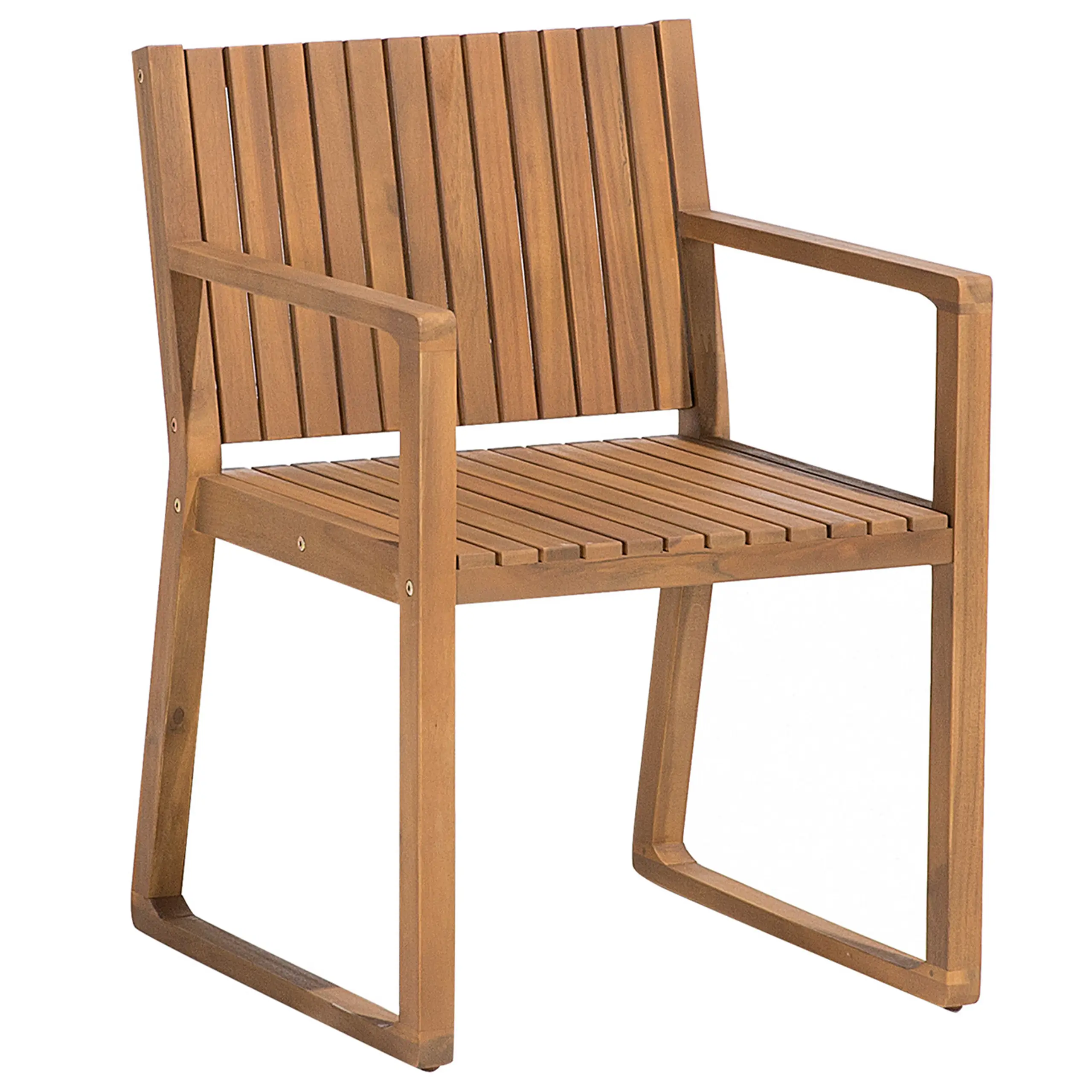 Chaise de salle à manger Acacia Marron SASSARI Beliani
