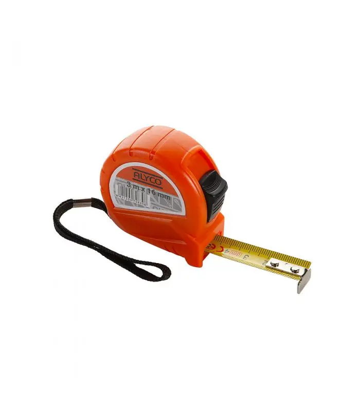 Flexomètre à Ruban Métallique 3 M. Alyco Orange 170830