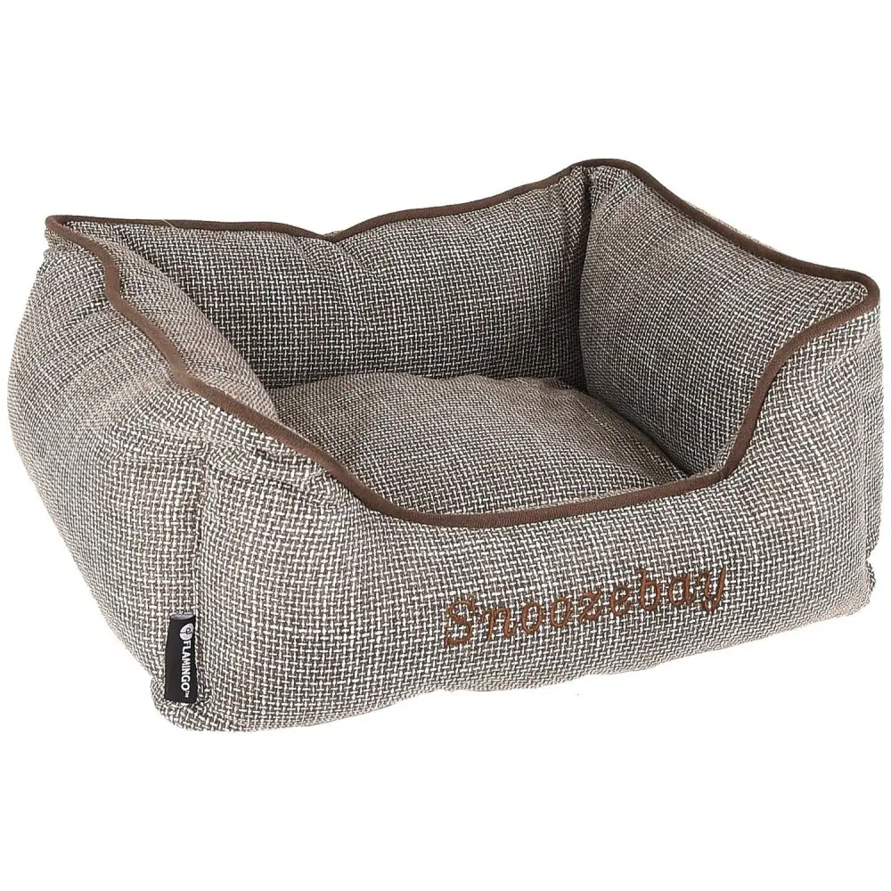 Flamingo – Panier Snoozebay rectangulaire brun 50 x 40 x 18 cm – CHIEN