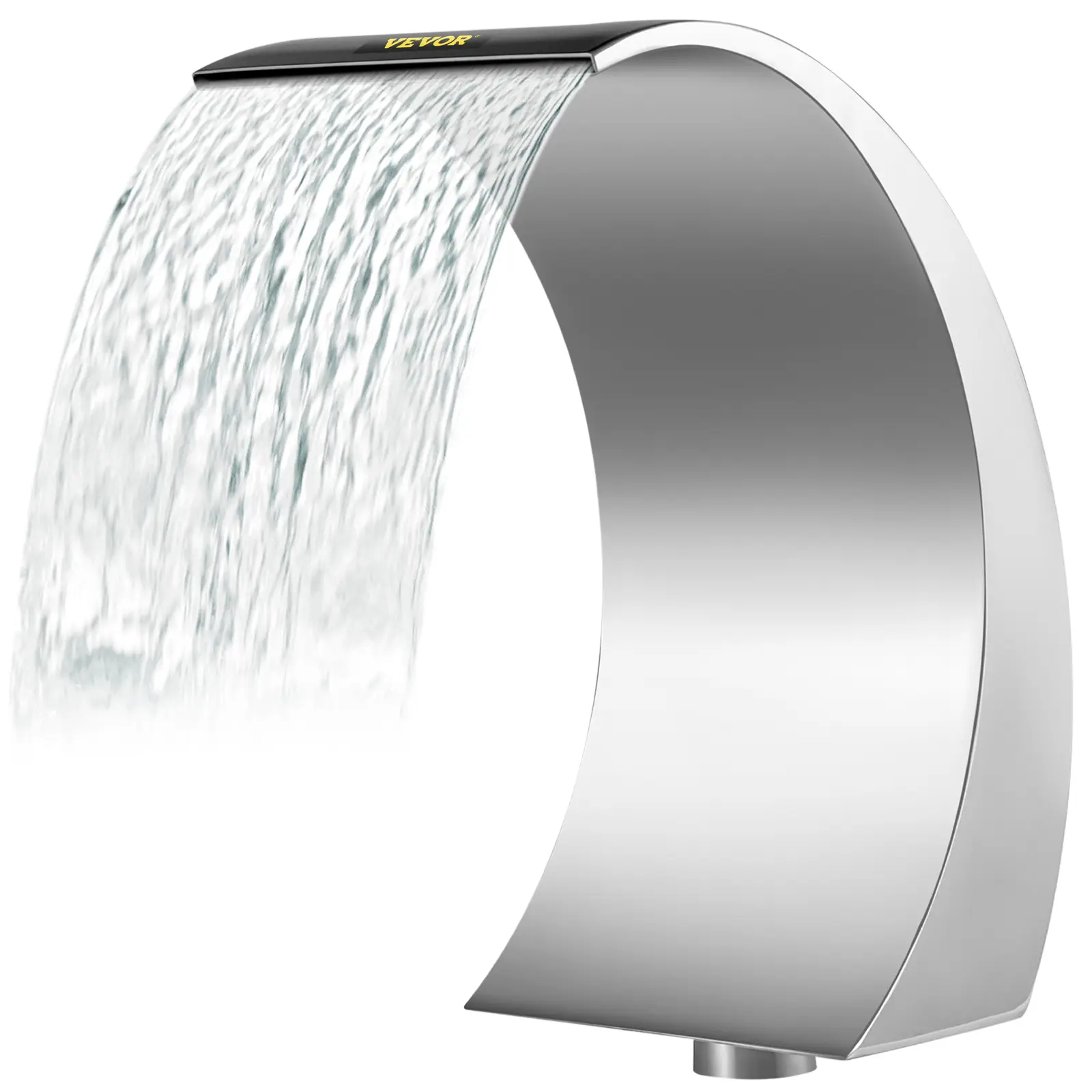VEVOR Fontaine de piscine 30×60 cm, acier inoxydable 304. Cascade pour bassin extérieur, décoration jardin.