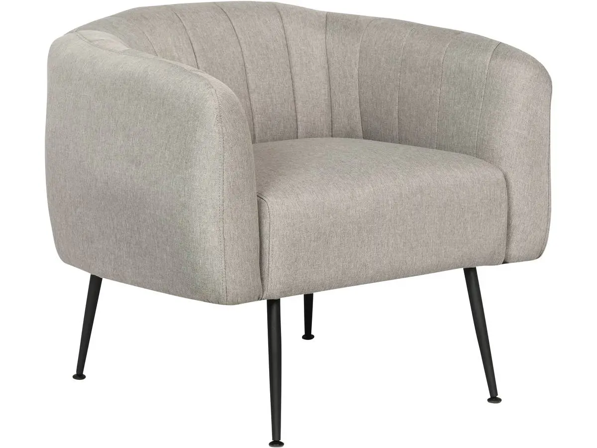 Fauteuil En Tissu «diana» – 1 Place – Gris Clair -habitat Et Jardin