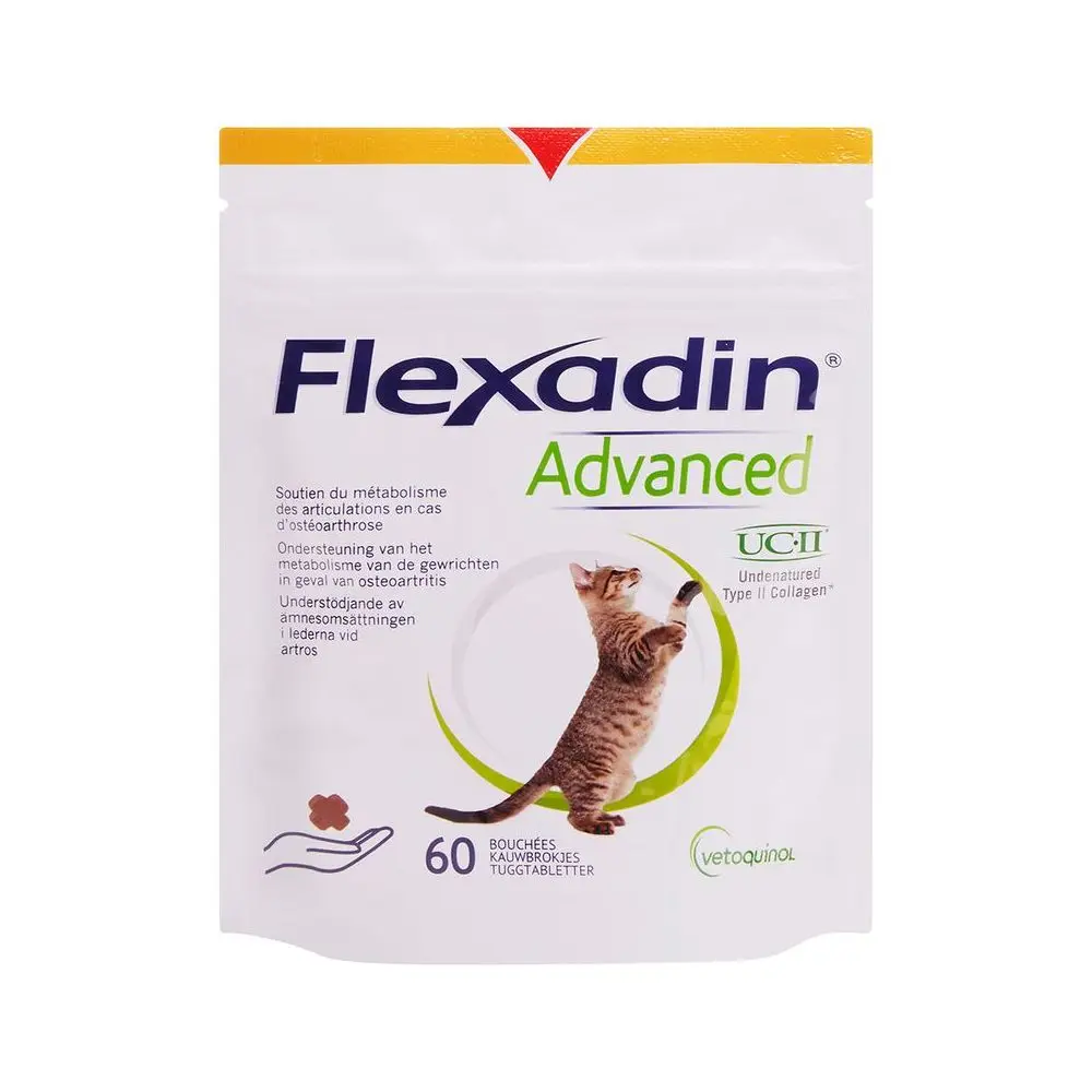 Flexadin Advanced Chew Chats – Vetoquinol 60 bouchées
