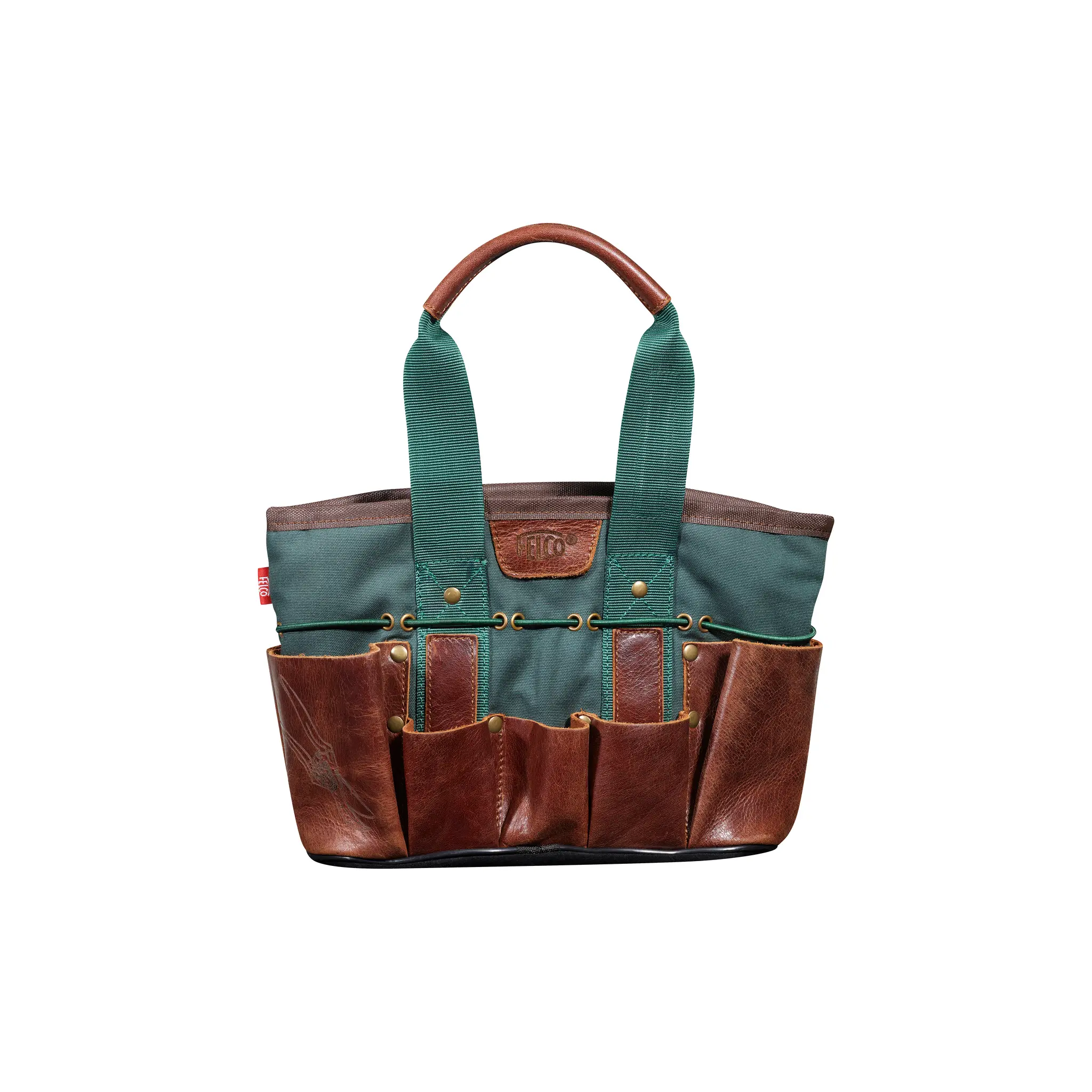 FELCO 482 Mini Sac de Jardinage – Toile imperméable & cuir premium – Transport pratique pour sécateur, outils & accessoires