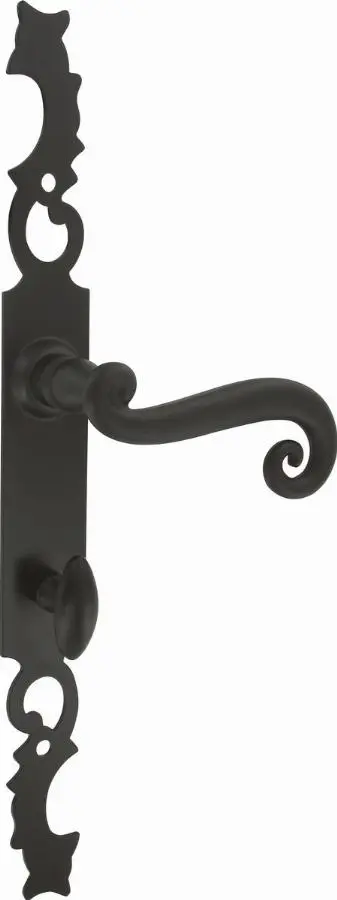 Ensemble de porte rustique Aquitaine 41 BOUVET Fer noir – Condamnation – 16408
