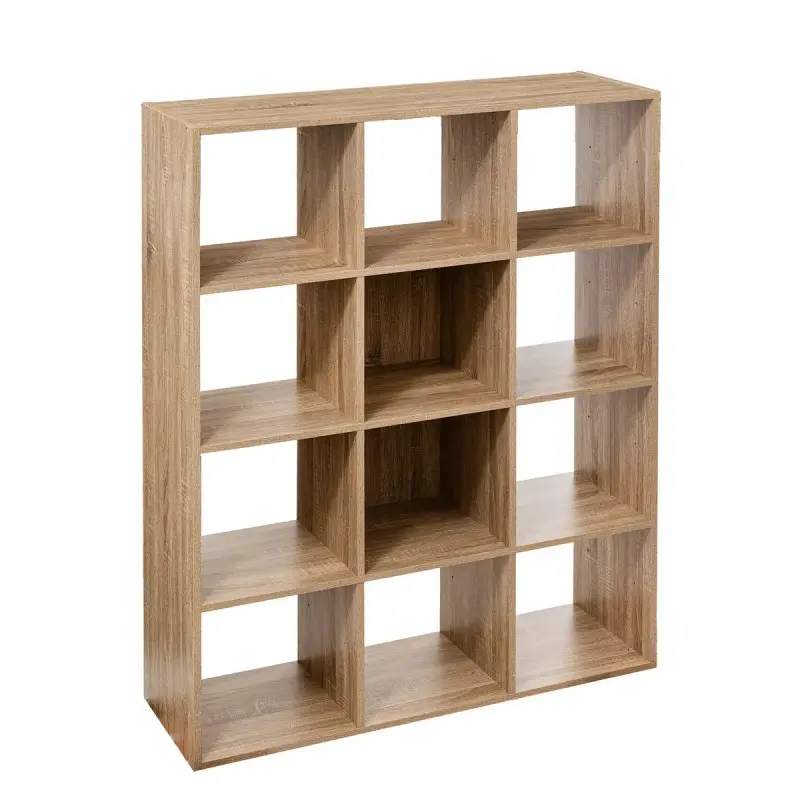 Étagère bois 12 cases Mix coloris naturel 5five