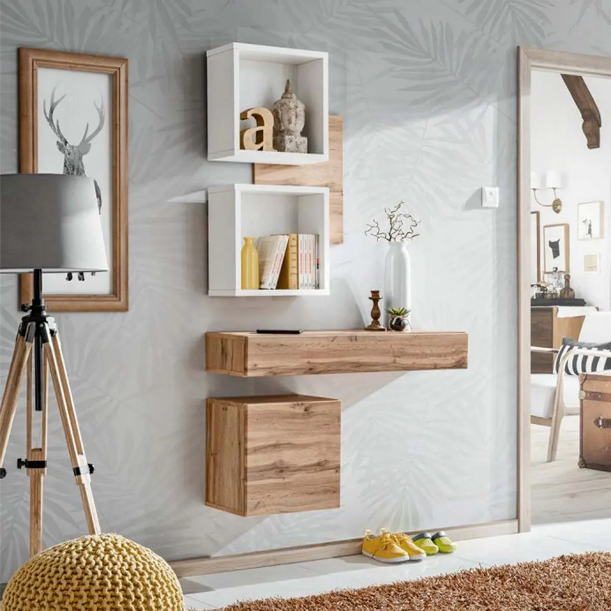 Ensemble Dressing Design «Easy III» 170cm Naturel