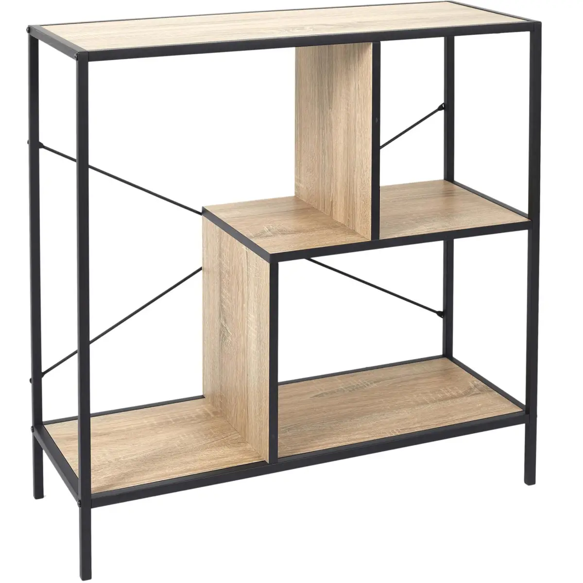 Etagère en bois et métal Edison 80 x 30 x 79.5 cm