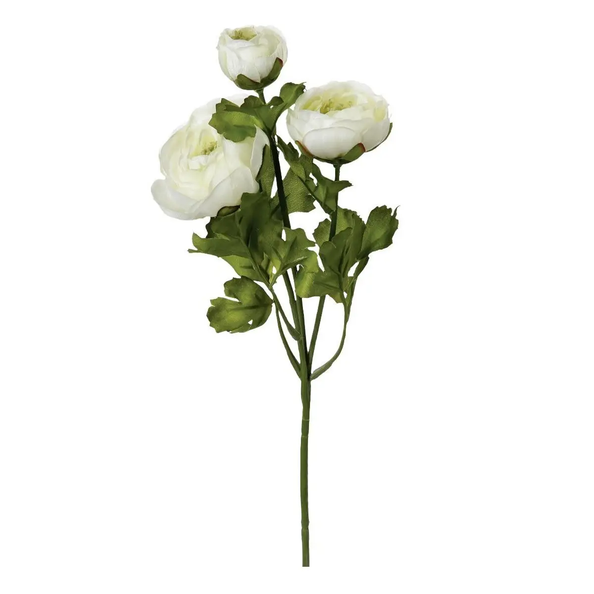 Fleur Artificielle «Renoncule» 60cm Blanc