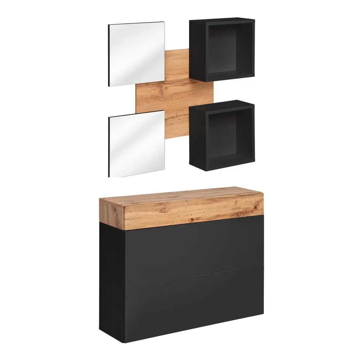 Ensemble Dressing Design «Easy V» 190cm Noir
