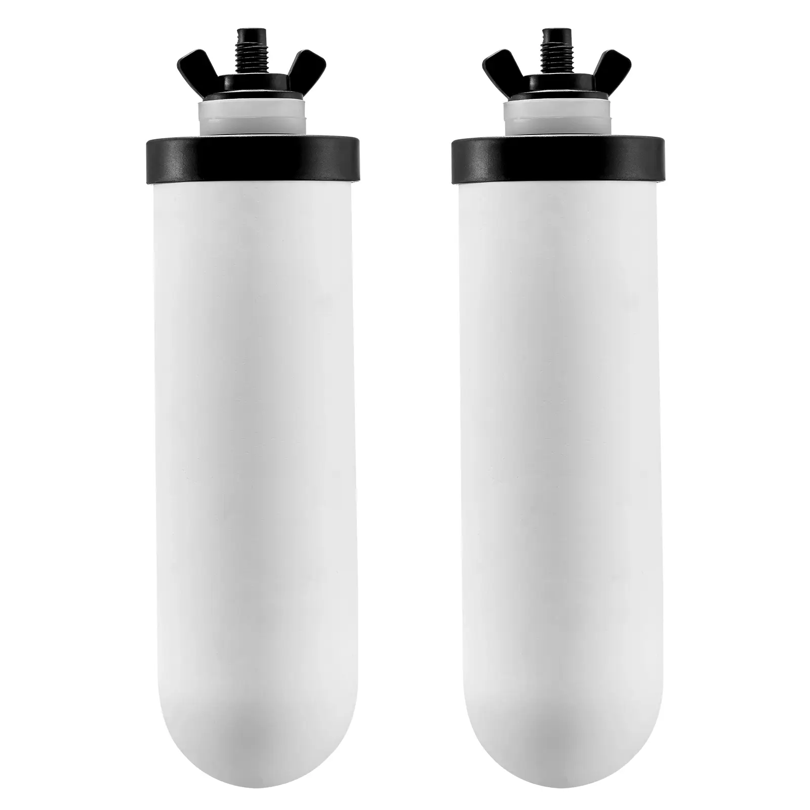 VEVOR Filtres eau rechange céramique, lot 2, purification, gravité, compatible marques, blanc.