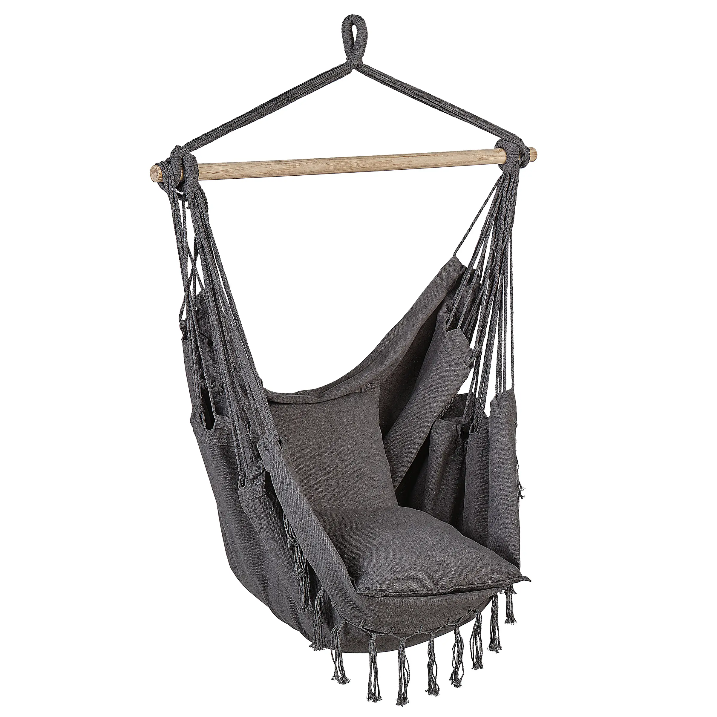 Chaise porte-à-faux Coton Gris BONEA – Beliani