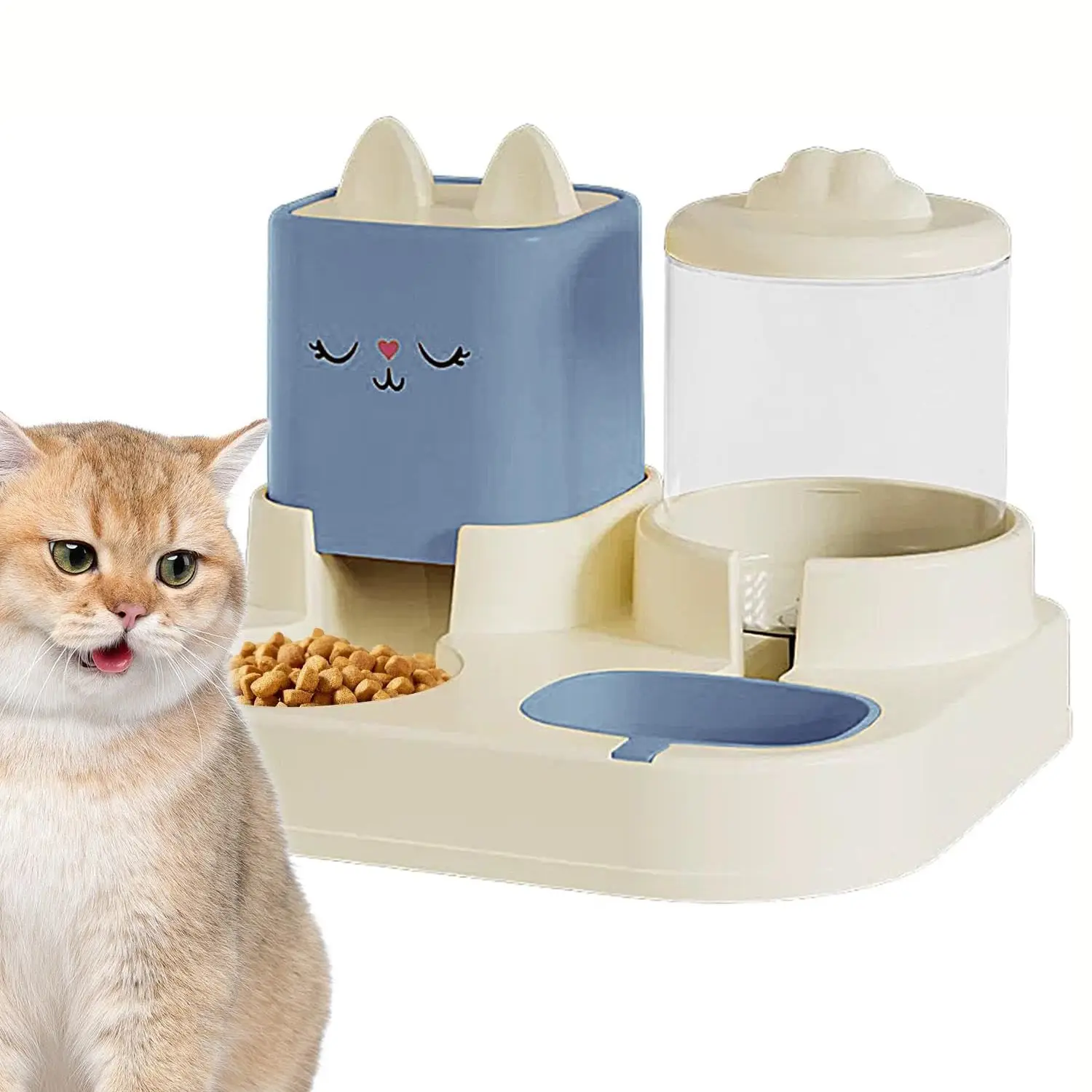 Ensemble distributeur d’eau et de nourriture pour chat et chien
