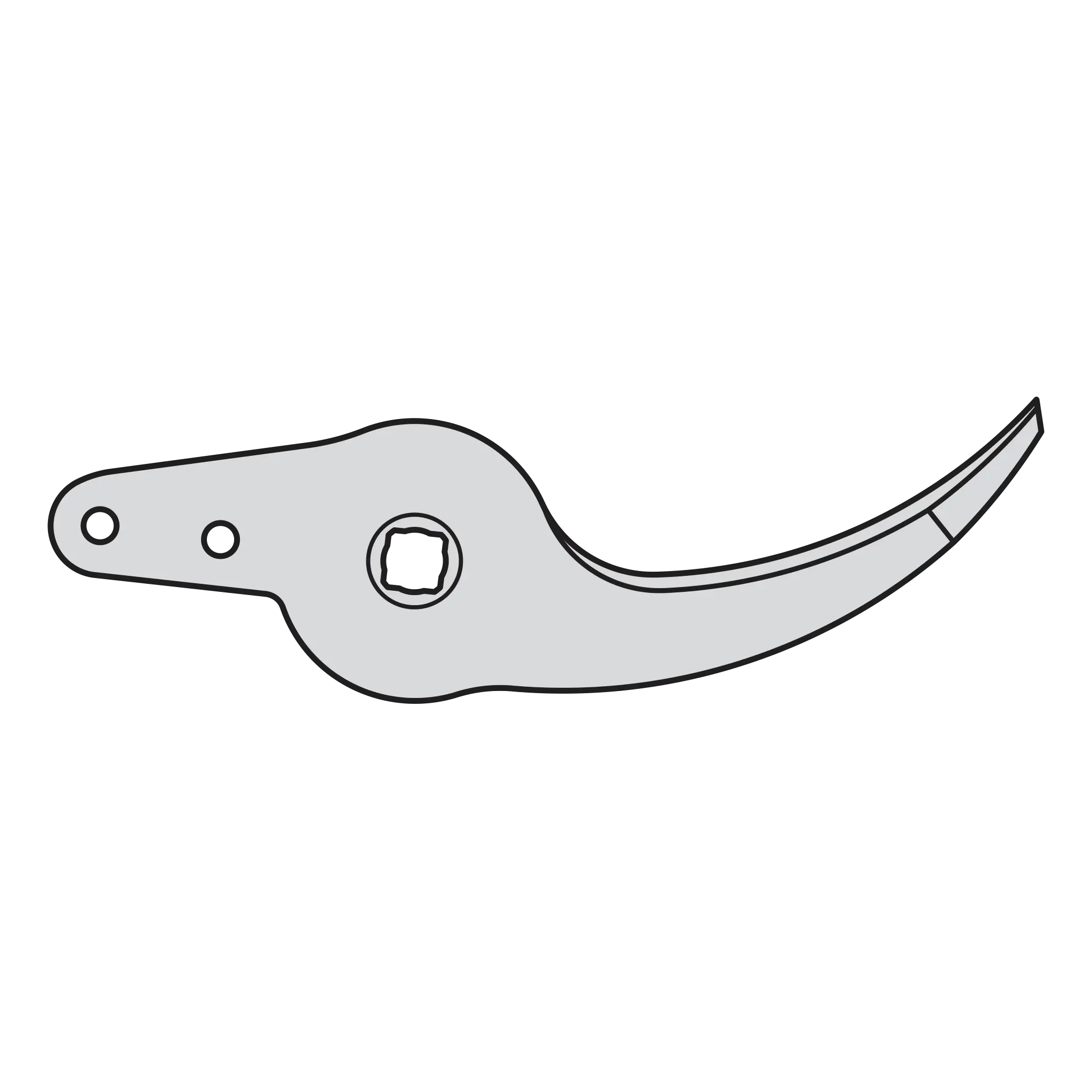 FELCO Contre-lame de rechange avec vis 9/4, argent pour sécateurs FELCO (35 x 15 x 5 cm) FELCO 9/4