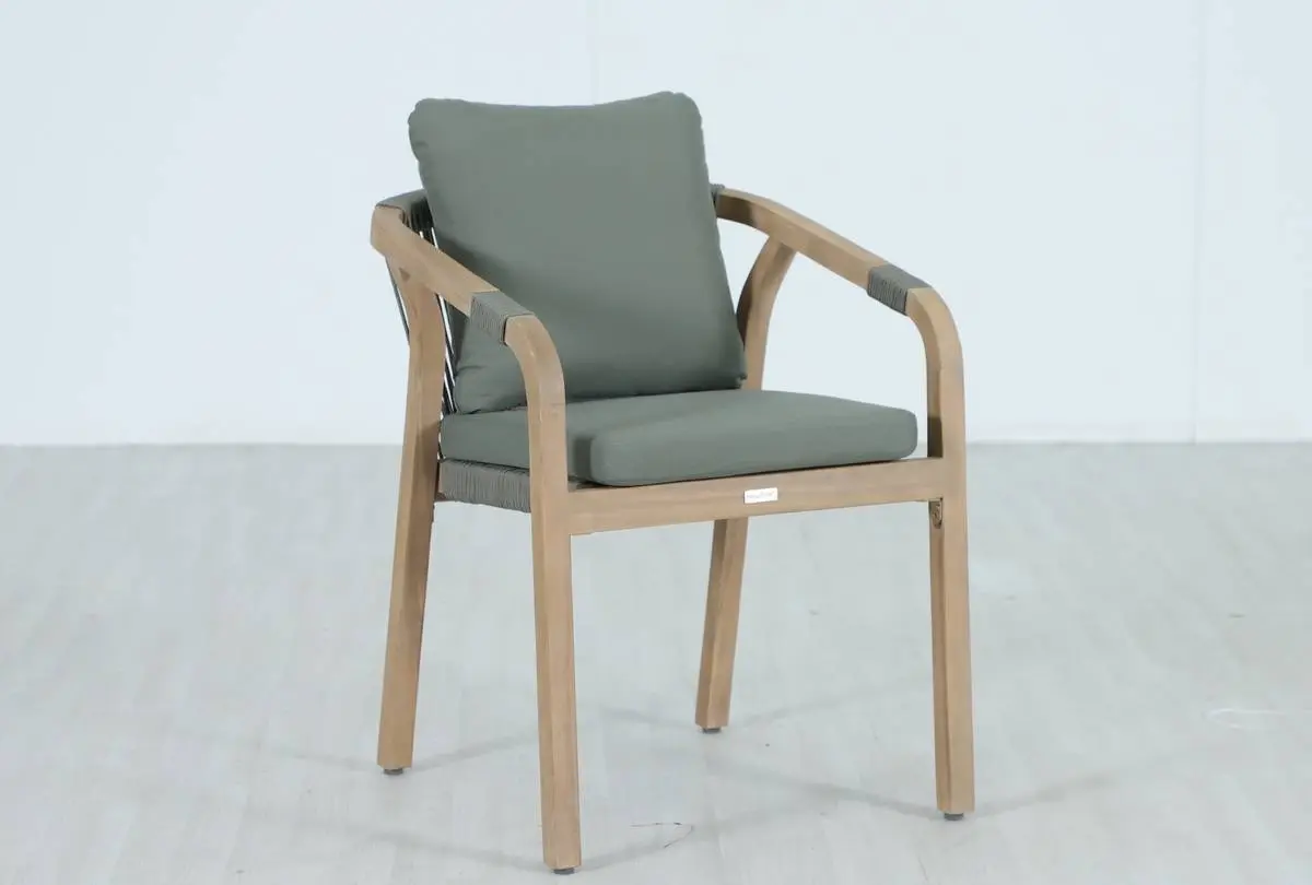 Fauteuil de jardin empilable Papouasie vert laurier Hespéride
