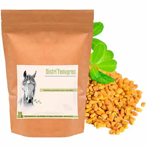 Fenugrec 100% Naturel Cheval, Prise de masse – 500g – DistriHorse33
