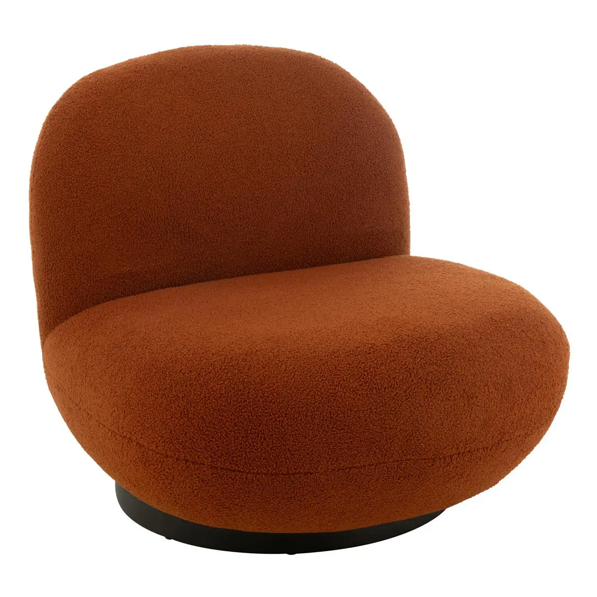 Fauteuil Lounge «Neige» 95cm Orange