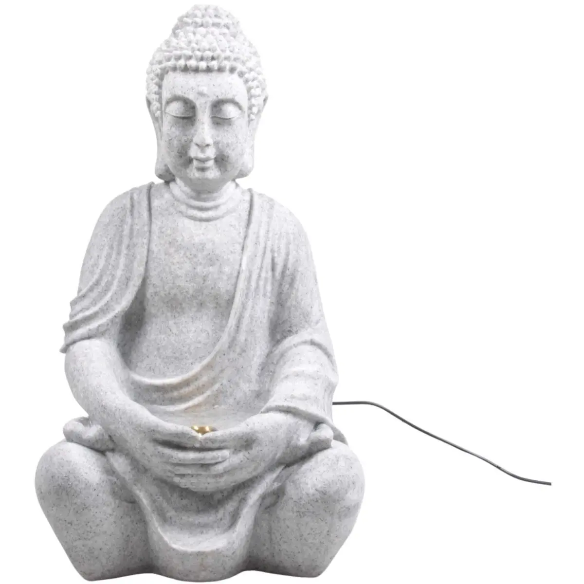 Fontaine bouddha assis position lotus 30 x 25 x 50 cm