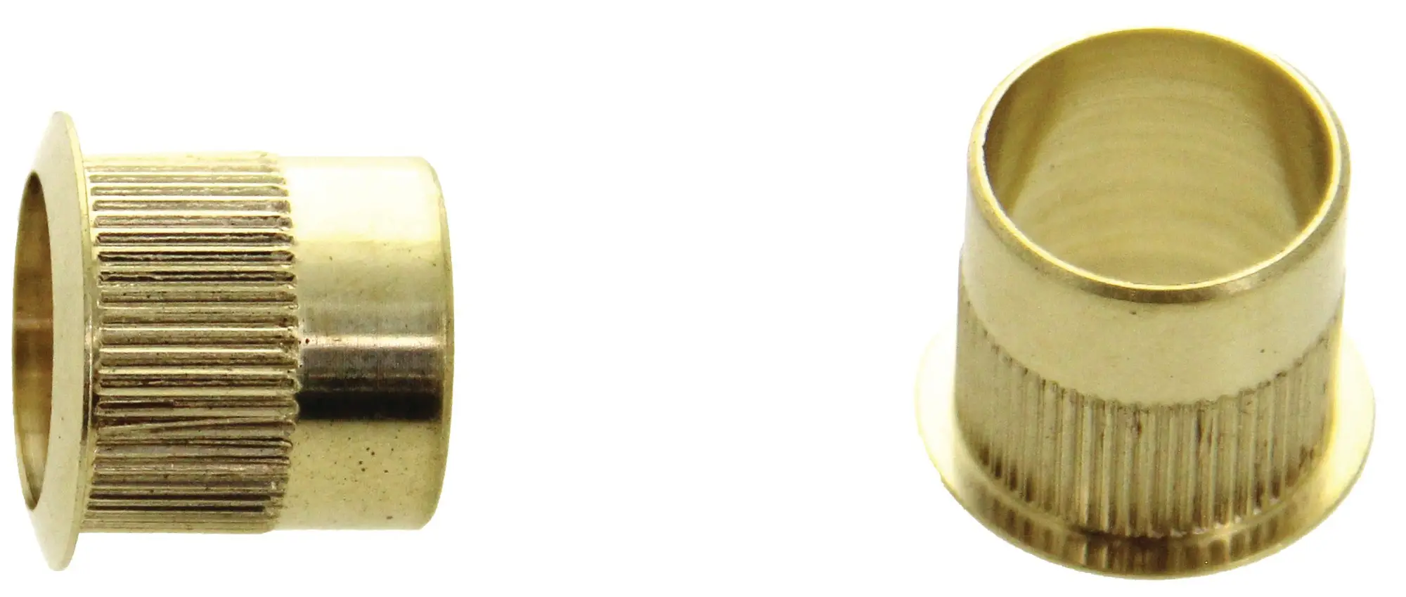 Entrée de batteuse diamètre 22mm hauteur 19mm finition laiton poli – HERACLES – ENTREE-LP
