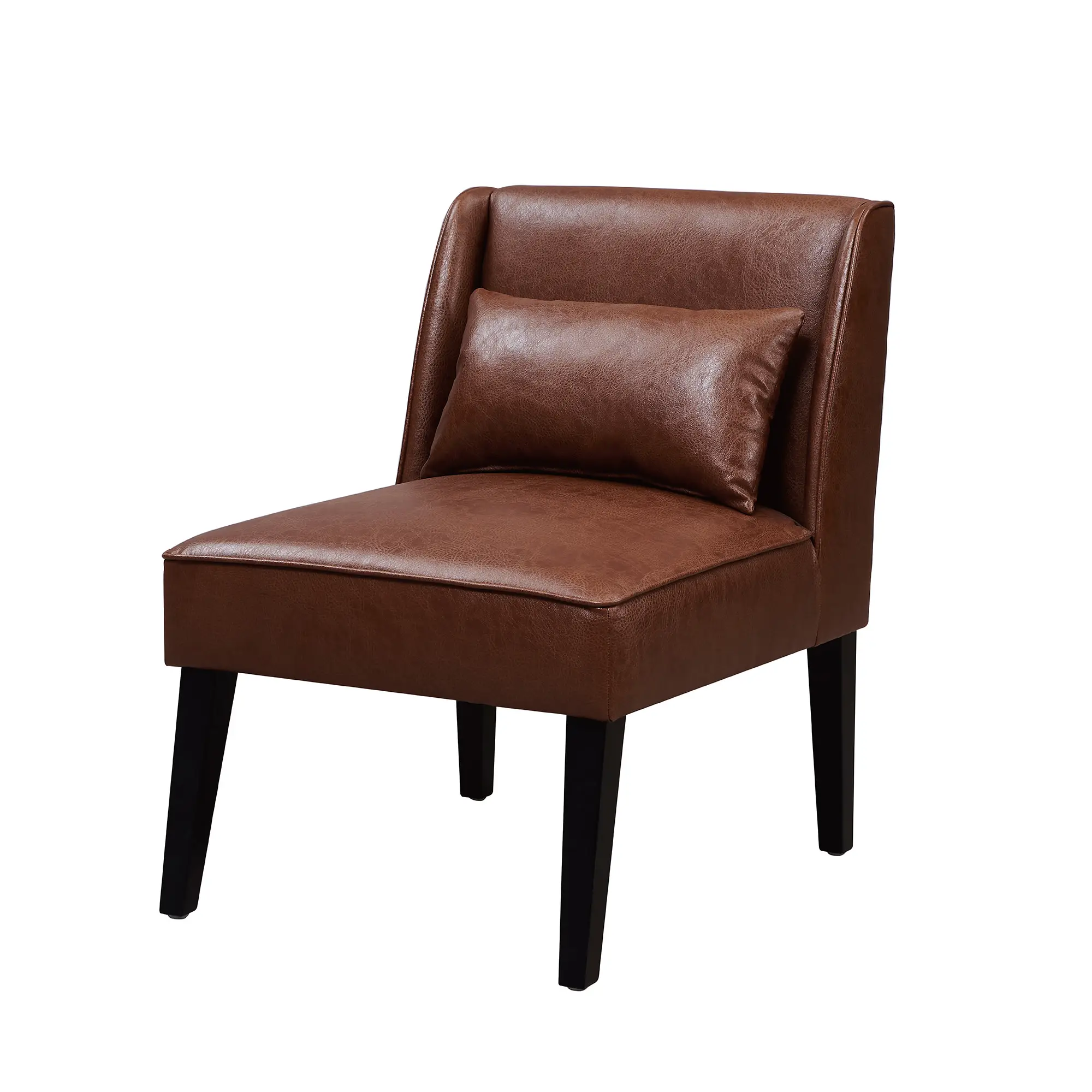 Fauteuil en similicuir marron Teamson Home