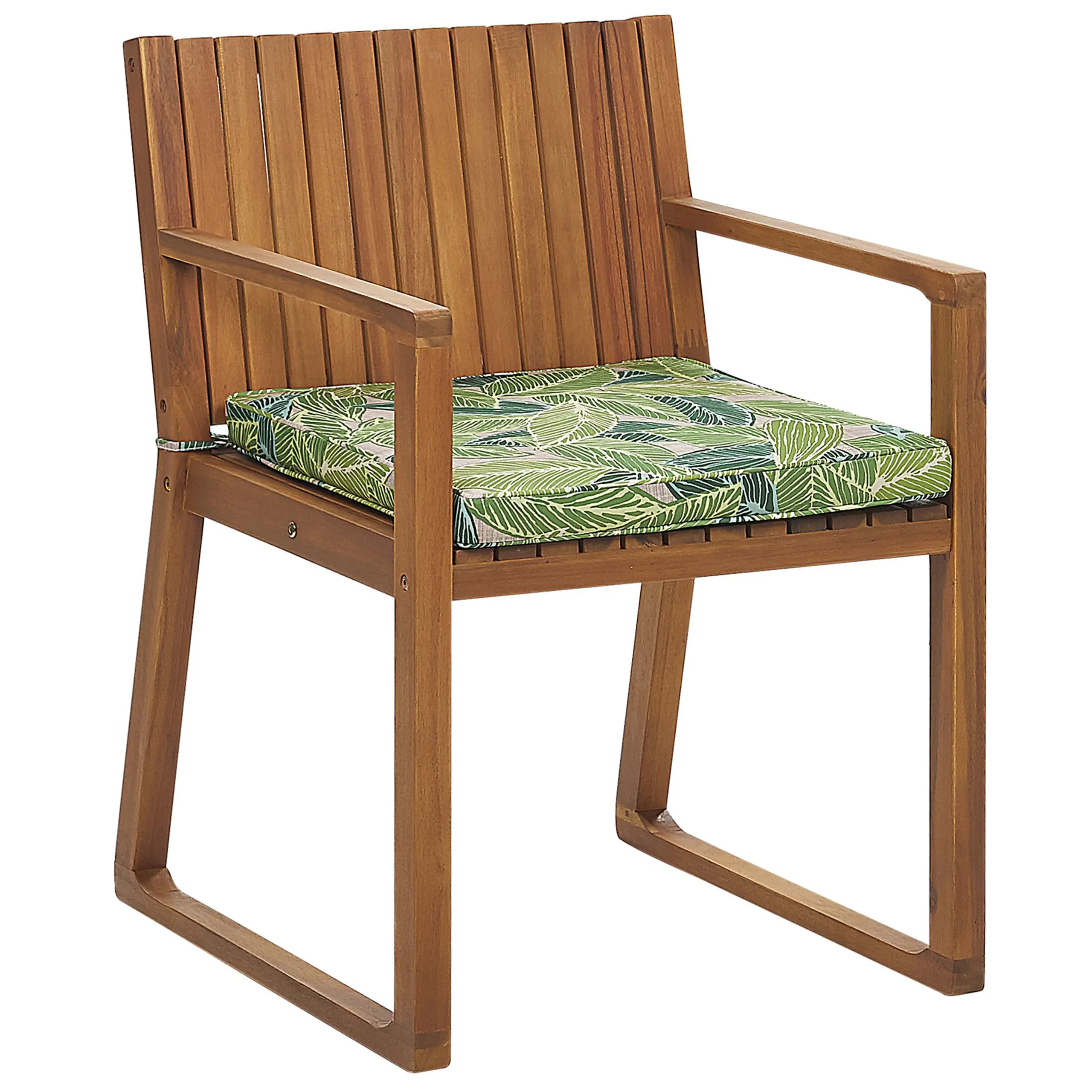 Chaise de salle à manger Acacia Vert clair SASSARI Beliani