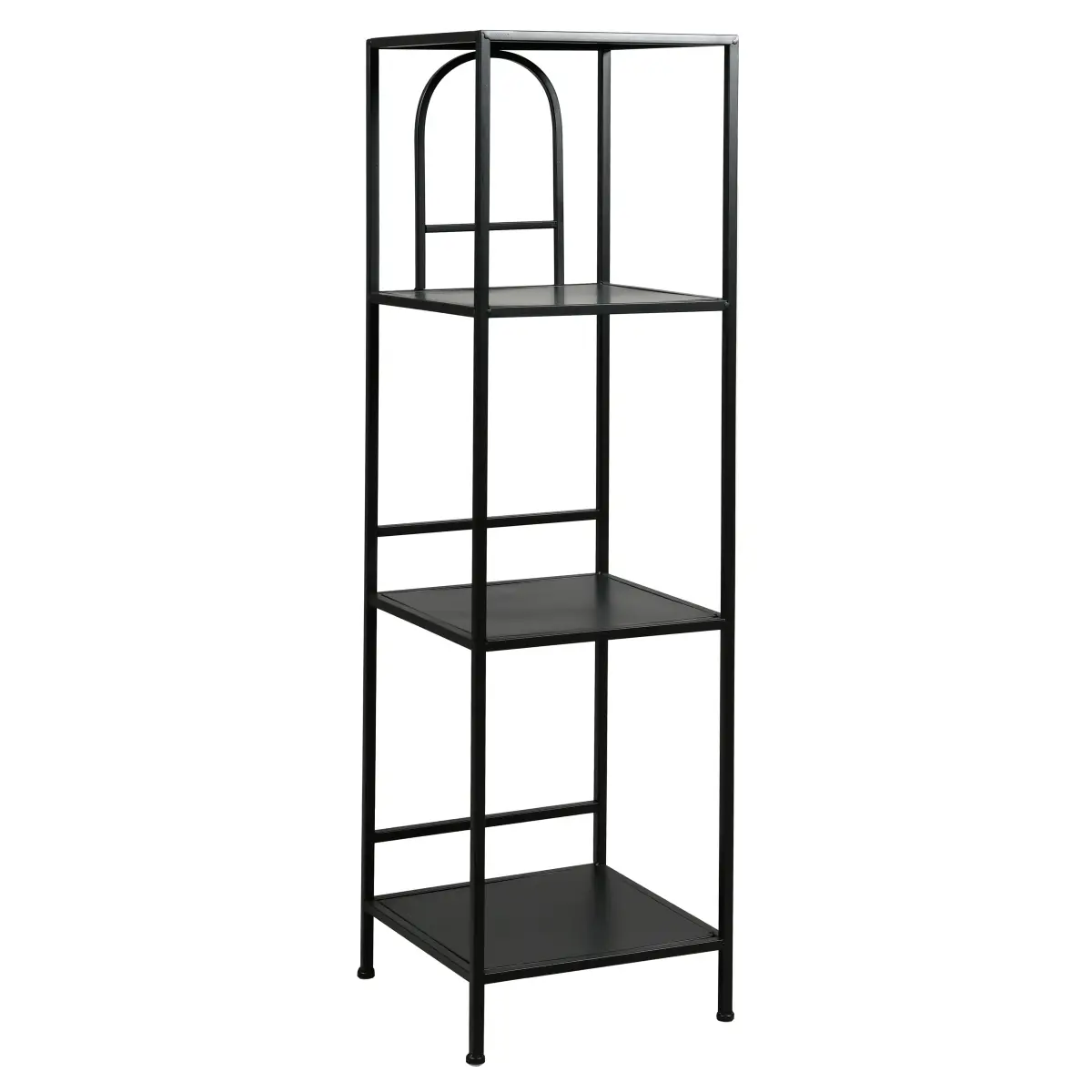 Étagère haute en métal noir 120 cm