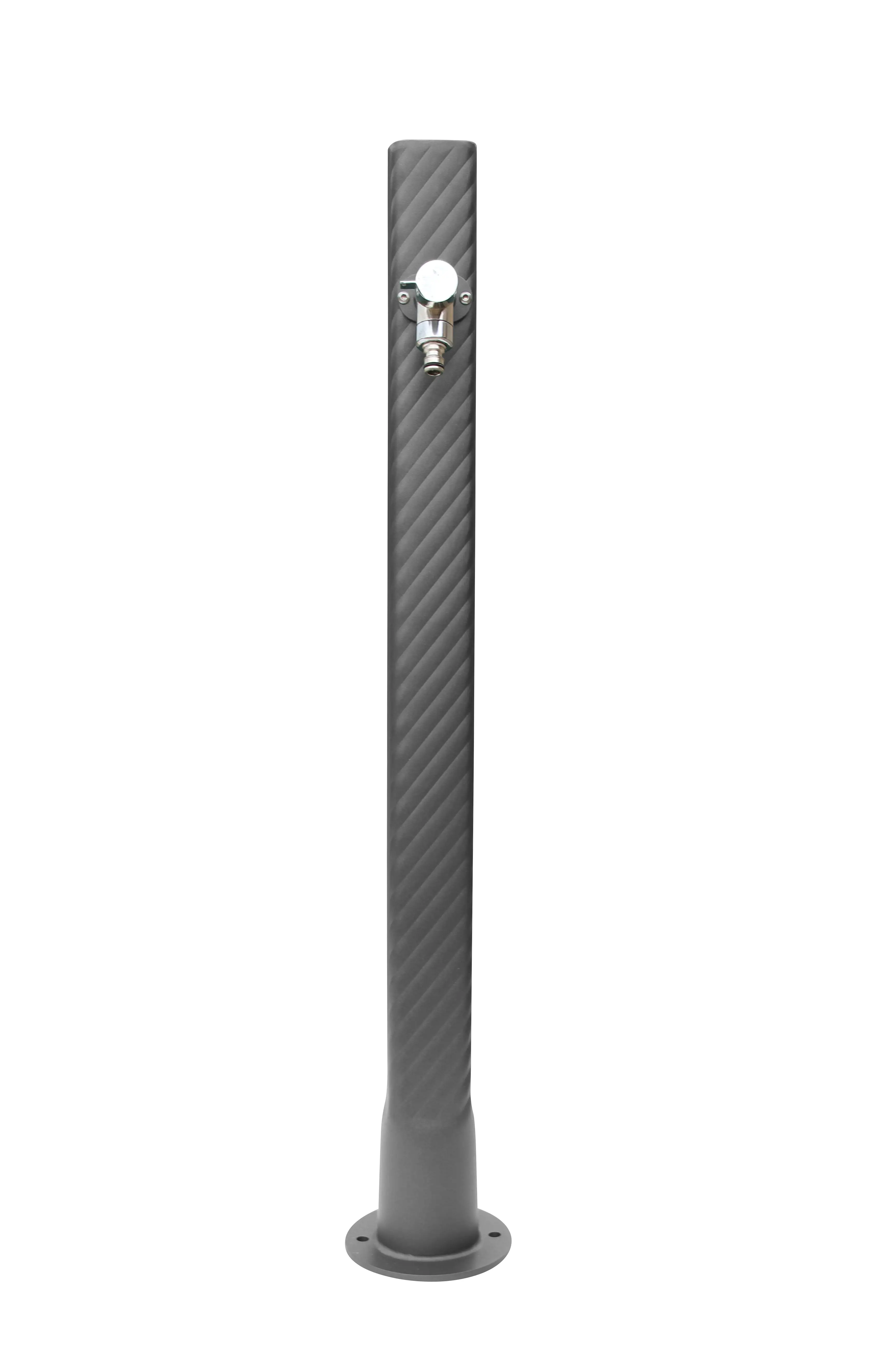 Fontaine borne téthys gris 4111 avec robinet rounded Dommartin H. 95cm X L. 15cm