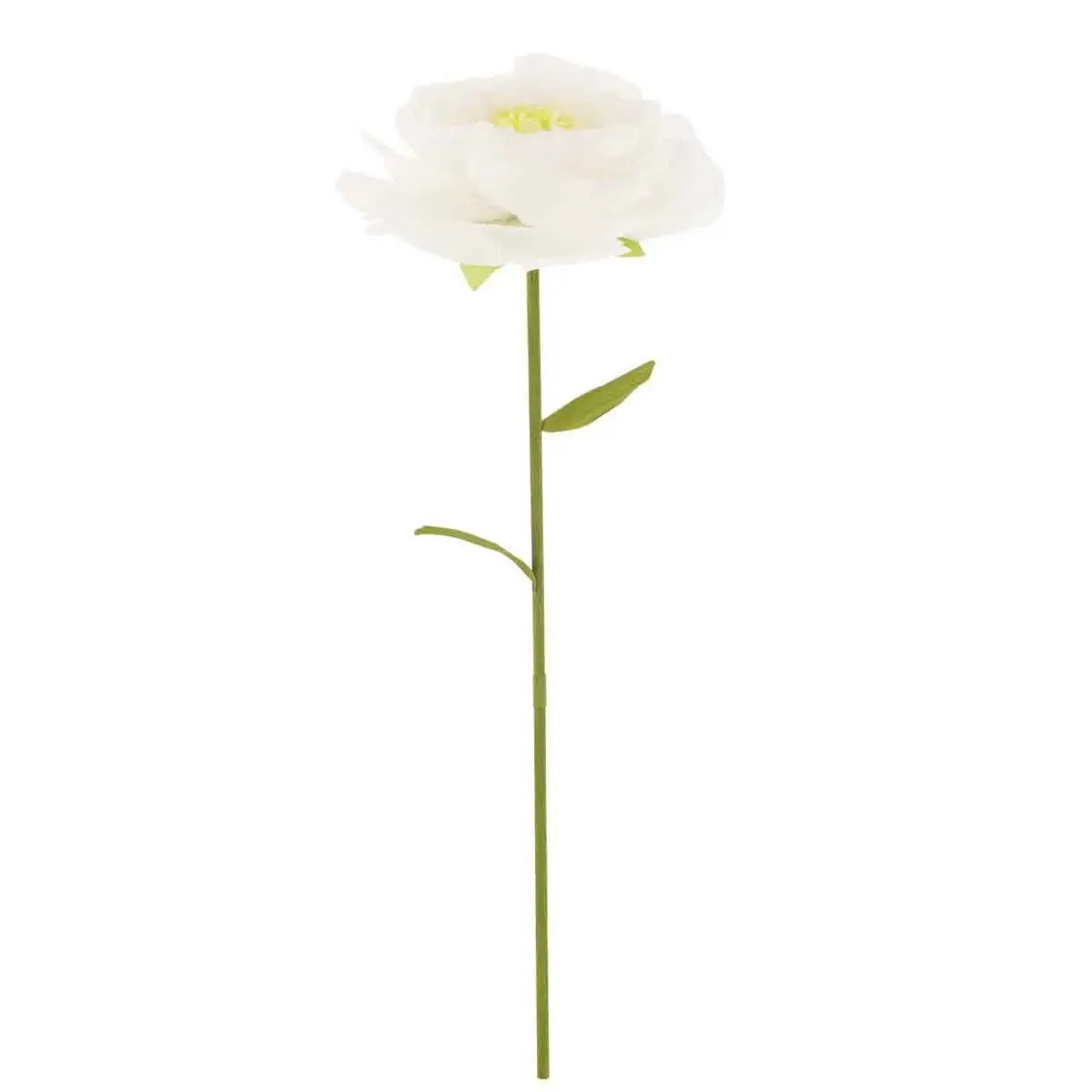Fleur Artificielle en Papier «Rose» 140cm Blanc