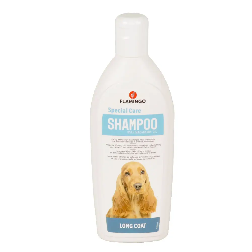 Flamingo – Shampoing 300ml spécial poils long pour chien