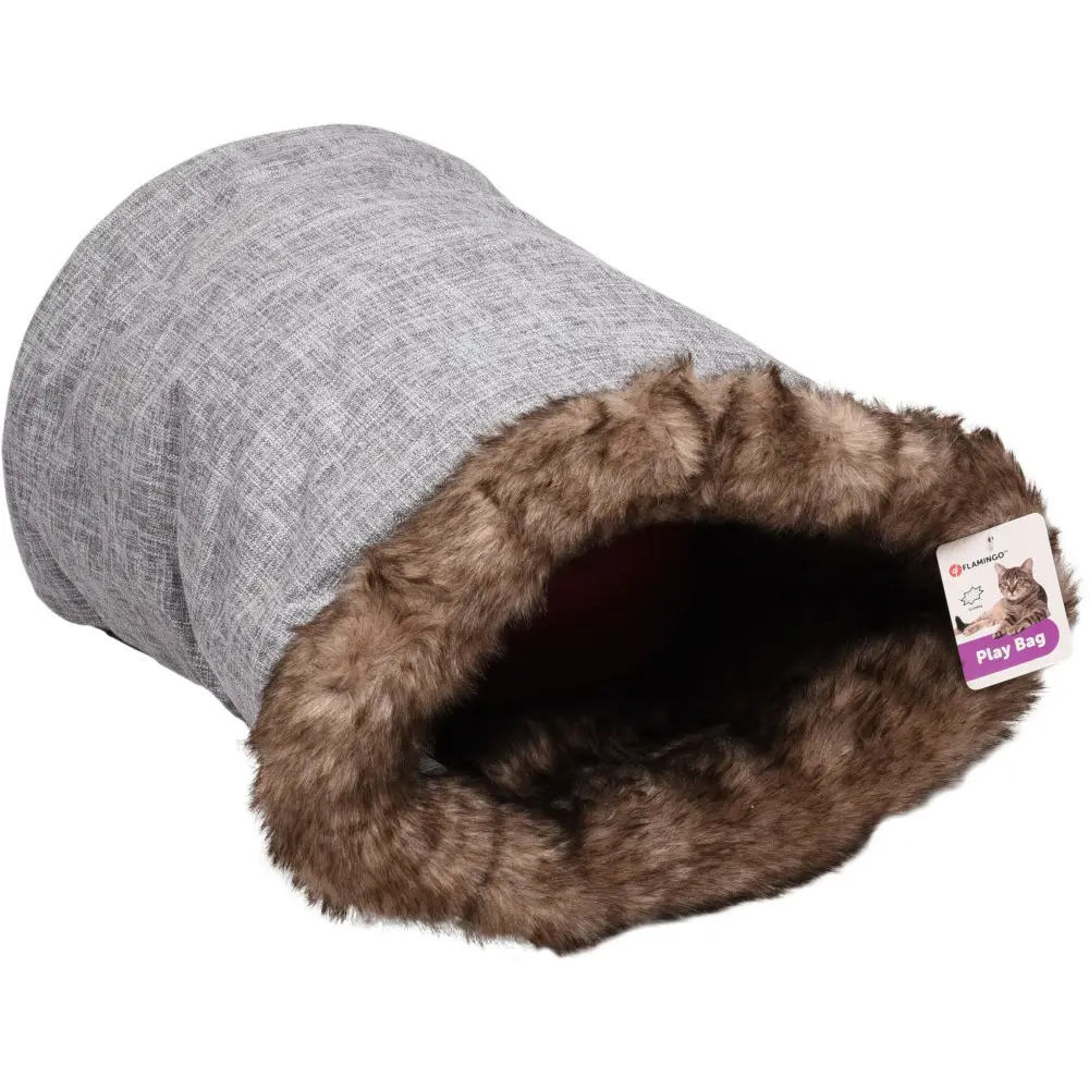 Flamingo – Sac de jeu Amadeo 55 x 35 cm couleur gris brun pour chat
