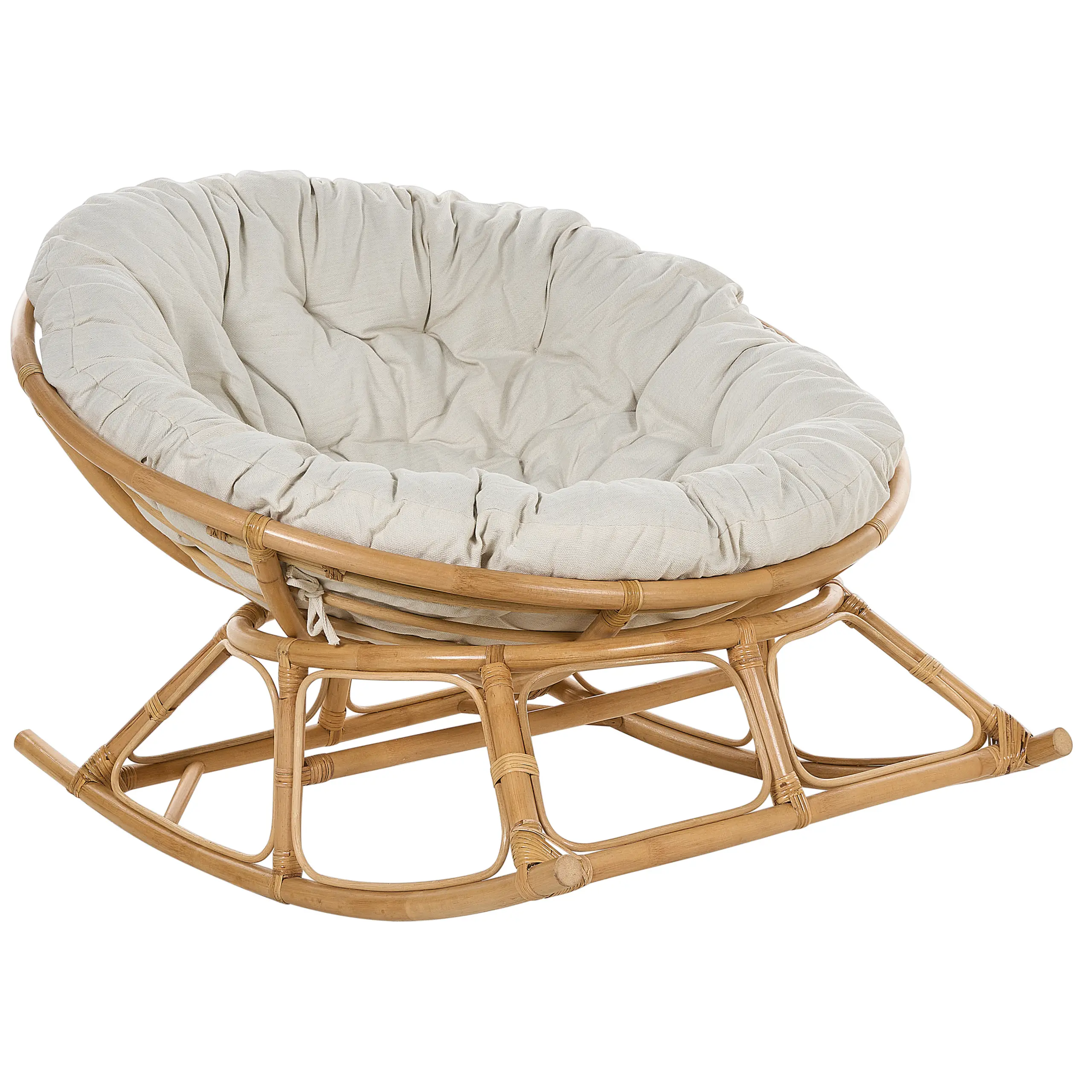 Chaise à bascule Rotin Naturel ORVIETO – Beliani