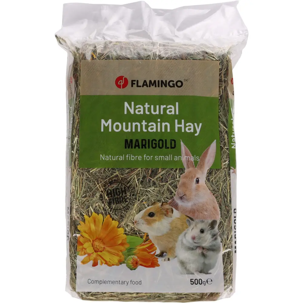Foin aux fleurs de pissenlit et soucis 500 g pour rongeurs